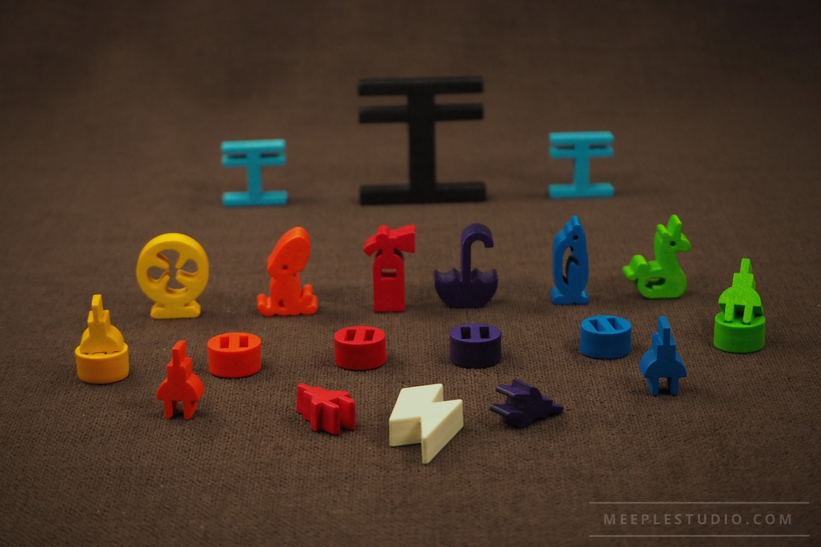 Boardgame GigaWatt custom pawns