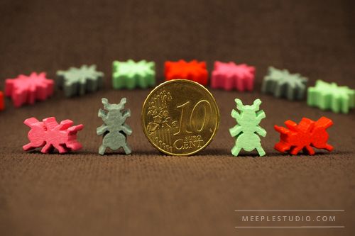 mini meeples ants