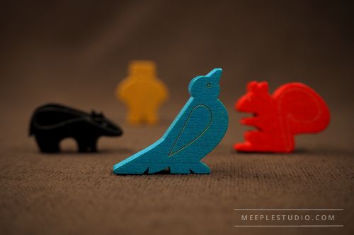 engraved wooden animal pawn